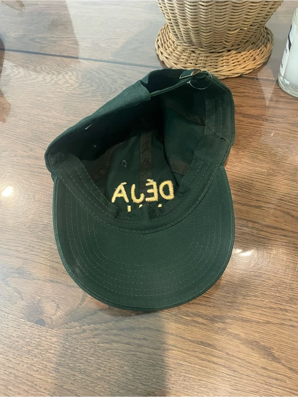 Clare V. Baseball hat Déjà Vu Embroidered Green